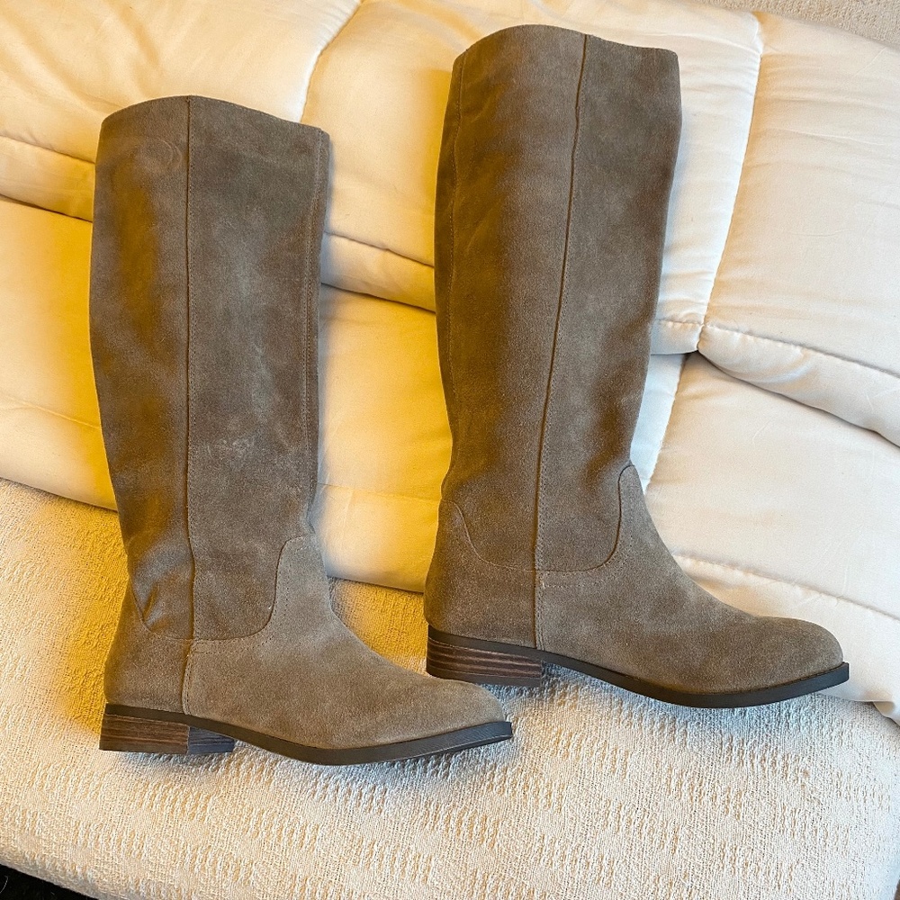 New Sole Society Knee High Suede Boots